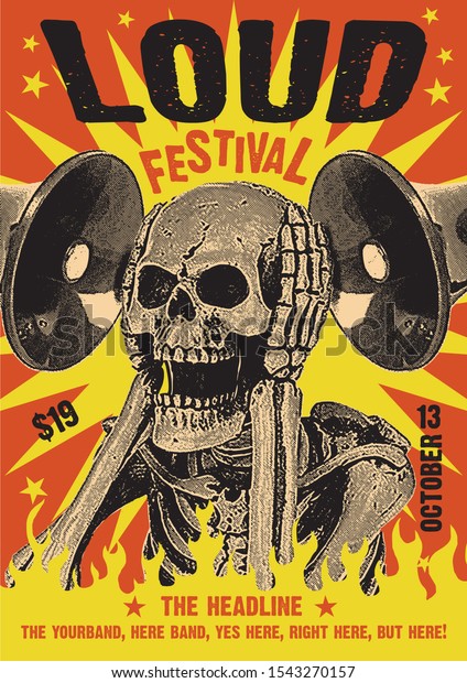 Loud Rock\
Festival Gig Poster Flyer\
Template