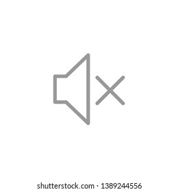 Loud Social Media Icon Isolated On White Background. Mute Symbol Modern Simple Vector Icon For Web Site Or Mobile App
