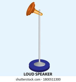 loud speaker 3D vintage vector class room clip art is the graphic arts,refers to pre-made images used to illustrate any medium. 