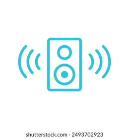 Loud speaker icon. Isolated on white background