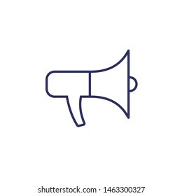 Loud speaker Icon, Megaphone Icon Vector Illustration In Flat Style Eps10