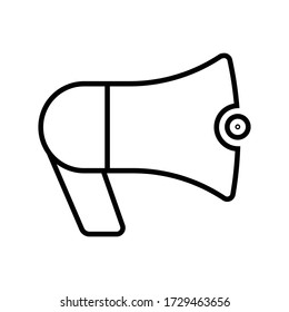 Lautsprecher-Symbol, Megaphone Symbol Vector Illustration in der Hand 