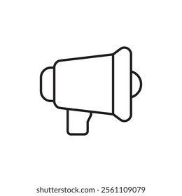 Loud Speaker icon Outline vector line symbol