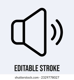 Loud Speaker Icon Symbol. Speaker Icon Vector Illustration.