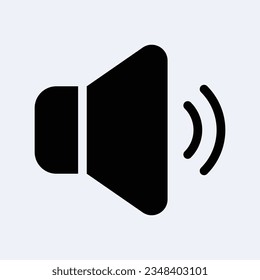Símbolo del icono del altavoz alto. Ilustración del vector de iconos del altavoz.

