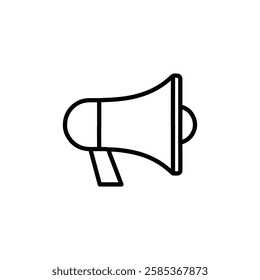 loud speaker icon Vector illustration in black