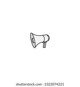 Plantilla de diseño del logotipo del vector del altavoz en alto.Perfecto para aplicaciones web y móviles. icono de megáfono