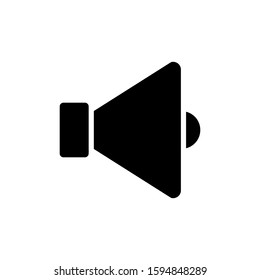 Loud speaker icon vector in simple design