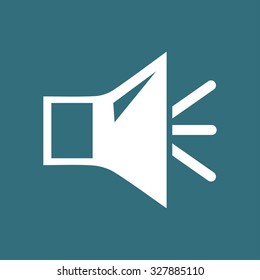 Loud speaker icon. Speaker volume sign icon. Sound symbol. Flat design style. Vector EPS 10.