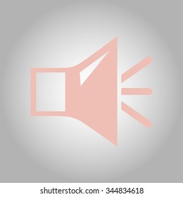 Loud speaker icon. Speaker volume sign icon. Sound symbol. Flat design style. Vector EPS 10.