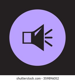 Loud speaker icon. Speaker volume sign icon. Sound symbol. Flat design style. Vector EPS 10.