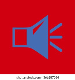 Loud speaker icon. Speaker volume sign icon. Sound symbol. Flat design style. Vector EPS 10.