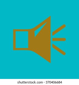 Loud speaker icon. Speaker volume sign icon. Sound symbol. Flat design style. Vector EPS 10.
