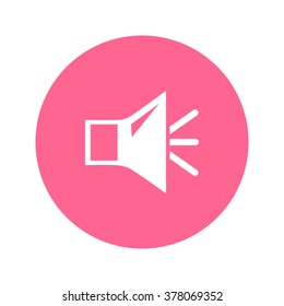Loud speaker icon. Speaker volume sign icon. Sound symbol. Flat design style. Vector EPS 10.