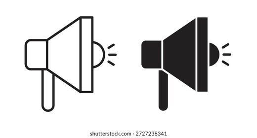Símbolo de iconos de altavoz alto. Ilustración vectorial para App y diseños