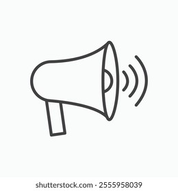 Loud Speaker isolated icon. vector illustration.