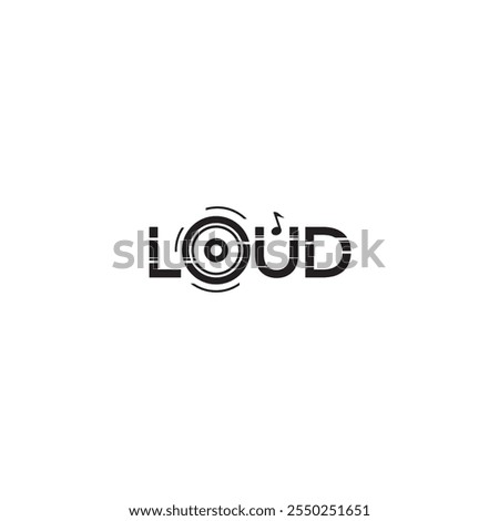 Loud and Speaker logo or wordmark design