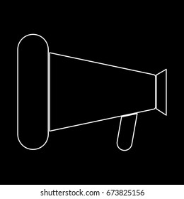 Loud speaker or megaphone icon .