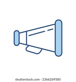 Icono vectorial relacionado con altavoz alto. Aislado sobre fondo blanco. Ilustración del vector