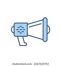 Icono vectorial relacionado con altavoz alto. Aislado sobre fondo blanco. Ilustración del vector
