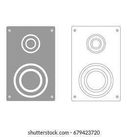 Loud speaker  set  icon .