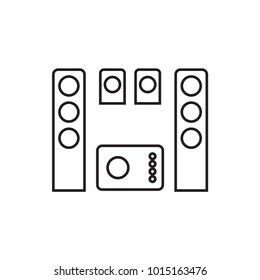 loud speaker set icon illustration isolated vector sign symbol