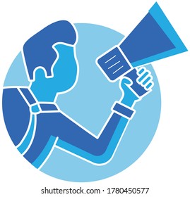 Lautsprecher, Vektordesign, Ankündigung