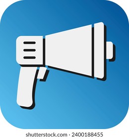 Icono De Fondo De Gradiente De Glifo Vector De Altavoz Alto Para Uso Personal Y Comercial.

