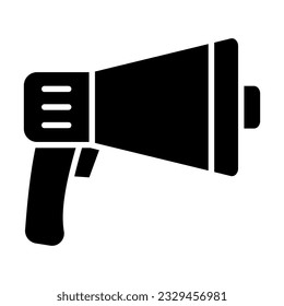 Loud Speaker Vector Glyph Icon For Personal And Commercial Use.
