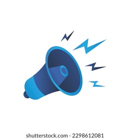 Loud Speaker Vector Illustration, Announcement Icon