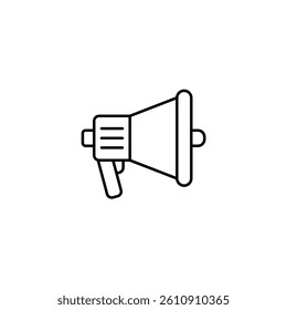 Loud Speaker vector illustration line icon icons design