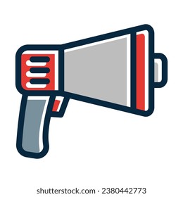 Loud Speaker Vector Thick Line Filled Dark Colors Icons For Personal And Commercial Use.
