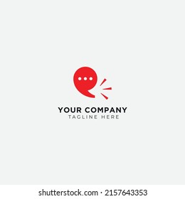 loud story speak bulb logo modern