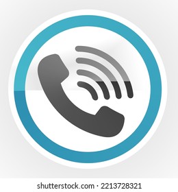 
Loud telephone icon flat vector image