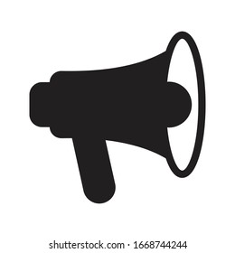 loud vector glyph flat icon 