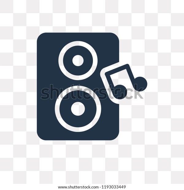 Loud Woofer Box vector icon isolated on\
transparent background, Loud Woofer Box transparency concept can be\
used web and mobile