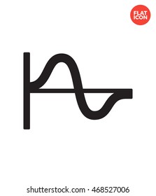 Louder Sound Wave Icon Flat Style Isolated Vector Illustration