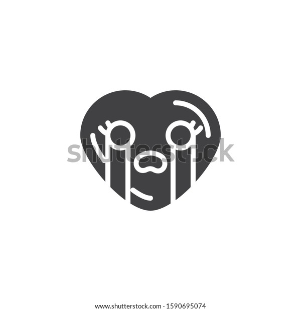 Loudly Crying Face Emoji Vector Icon Stock Vector Royalty Free 1590695074 Shutterstock 5670