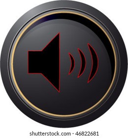 loudness sign icon button