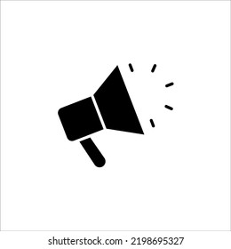 loudspeacker megaphone concept line icon. Simple element illustration. loudspeacker megaphone concept outline symbol design.