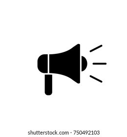 loudspeacker megaphone simple black icon