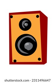 Loudspeaker. Acoustic system. Isolated image.