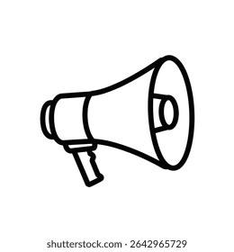 Loudspeaker announcement megaphone public address system.