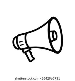 Loudspeaker announcement megaphone public address system.