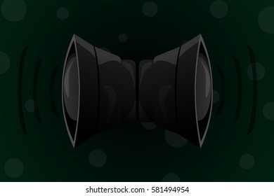 loudspeaker art graphic background design.vector and illustration