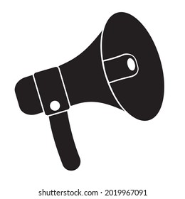Lautsprecher, schwarzer Schablone, Vektorgrafik-Symbol
