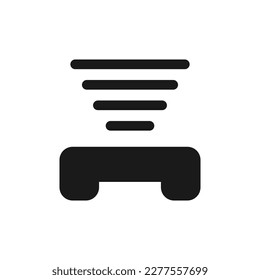 Loudspeaker call icon. Smartphone ui. Vector illustration in trendy style. Editable graphic resources for many purposes.