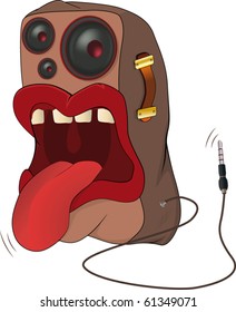 Loudspeaker a caricature