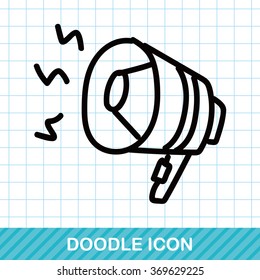 loudspeaker color doodle