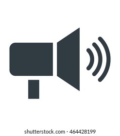Loudspeaker Colored Vector Icon